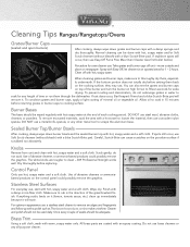 Viking RVGR3302 Cleaning Tips