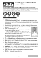 Sealey PC300 Instruction Manual