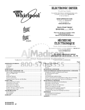 Whirlpool WED9470WL Use and Care Guide