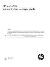 HP D2D4106fc HP D2D Backup System Concepts guide (EH985-90915, March 2011)