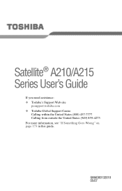 Toshiba A210-EZ2203X User Guide