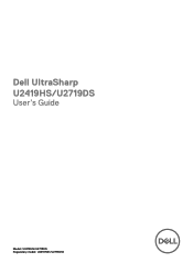 Dell U2419HS UltraSharp Users Guide