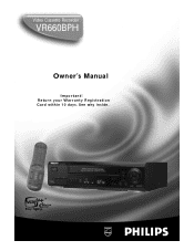 Philips VR660BPH99 User manual