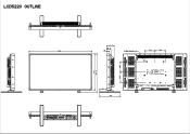 NEC LCD5220-AVT Mechanical Drawing