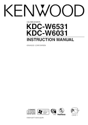 Kenwood KDC-W6031 User Manual 1