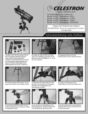 Celestron AstroMaster 130EQ Telescope Quick Setup Guide for AstroMaster 76EQ, 114EQ and 130EQ (German)