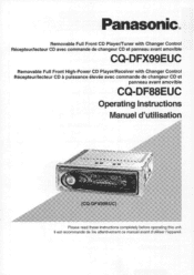 Panasonic CQDF88EUC CQDF88EUC User Guide