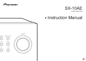 Pioneer SX-10AE Instruction Manual English