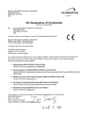 Harman Kardon ONYX STUDIO 5 Declaration of Conformity