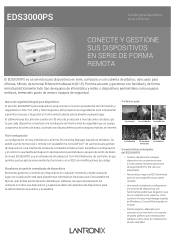 Lantronix EDS3000PS EDS3000 PS Product Brief - Spanish