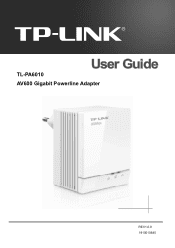TP-Link TL-PA6010KIT TL-PA6010KIT(EU) V1 User Guide 1910010845