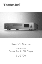 Panasonic SL-G700 Owners Manual