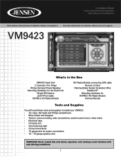 Jensen VM9423 Installation Guide