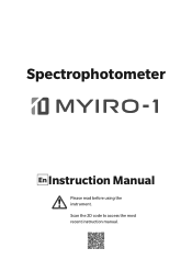 Konica Minolta C7090 MYIRO-1 Spectrophotometer User Manual