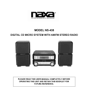 Naxa NS-438 NS-438 English Manual