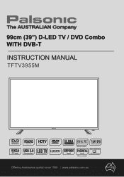 Palsonic tftv3955m Instruction Manual