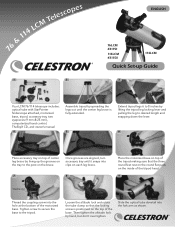 Celestron 114LCM Computerized Telescope Quick Setup Guide for 76 and 114LCM (English)
