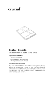 Crucial CT32SSDN125P05 Installation Guide