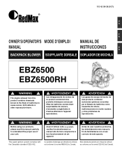 RedMax EBZ6500RH Owners Manual