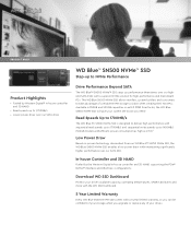 Western Digital Blue SN500 NVMe SSD Product Brief