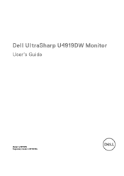 Dell U4919DW UltraSharp Monitor Users Guide