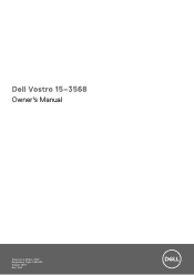 Dell Vostro 15 3568 Vostro 15-3568 Owners Manual