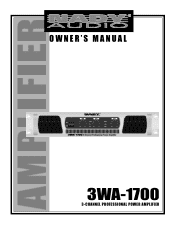 Nady 3WA-1700 Manual