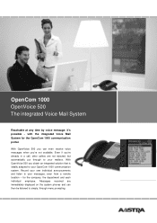 Aastra OpenVoice 500 Data sheet OpenVoice 500