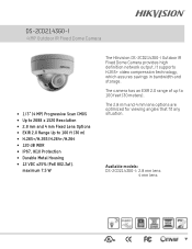 Hikvision DS-2CD2143G0-I Data Sheet