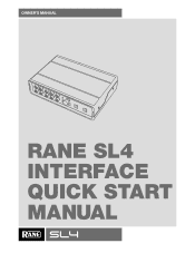 Rane SL4 SL4 Owners Manual for Serato DJ