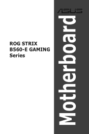 Asus ROG STRIX B560-E GAMING WIFI Users Manual English