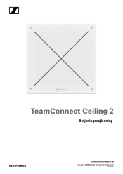 Sennheiser TeamConnect Ceiling 2 Monteringsvejledning/Betjeningsvejledning TeamConnect Ceiling 2 PDF