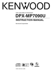 Kenwood DPX-MP7090U User Manual