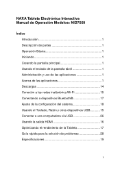 Naxa NID-7009 NID-7009 Manual - Espanol