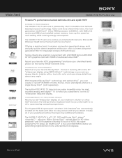 Sony VGC-LT36E Marketing Specifications