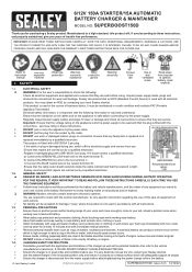 Sealey SUPERBOOST150D Instruction Manual
