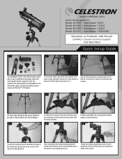 Celestron AstroMaster 130EQ Telescope Quick Setup Guide for AstroMaster 76EQ, 114EQ and 130EQ