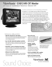 ViewSonic G70FB Brochure