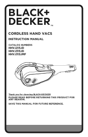 Black & Decker HHVJ315JD10 Instruction Manual