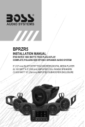 Boss Audio BPRZR5 User Manual