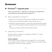 Lenovo 295932U Windows 7 Upgrade Guide