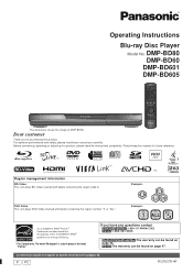 Panasonic DMP-BD60K Blu Ray Disc Player - Multi Language
