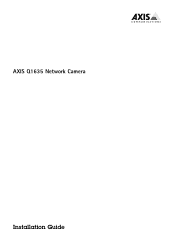 Axis Communications Q1635 Q1635 - Installation Guide