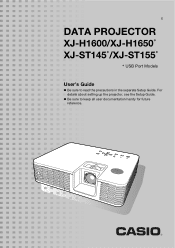 Casio XJ-H1600 User Guide