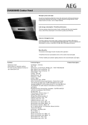AEG DVK6680HB Specification Sheet