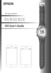 Epson Runsense SF-810 User Manual - Epson Run Connect for iOS