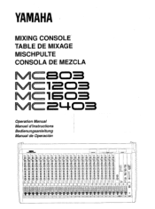 Yamaha MC1203 Owner's Manual (image)