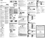 Sony SRS-BTM8 Operating Instructions