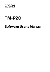Epson TM-P20 Software Users Manual