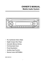 Audiovox UCD101 Owners Manual